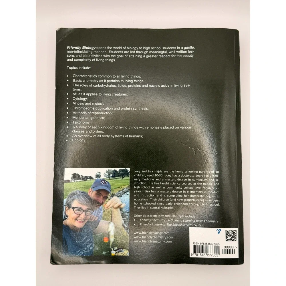 Friendly Biology Secular Version Homeschool Science Textbook Workbook Tests Joey